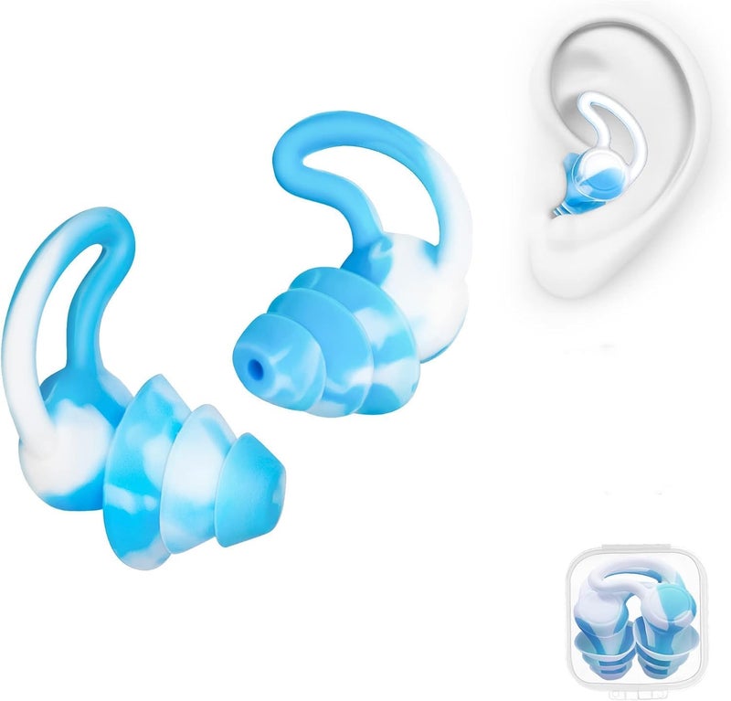 TayogoSwimming Ear Plugs Waterproof Earplugs - 2 Pairs Silicone Swim Ear Plugs for Adult Kids, Water Sports Earplugs for Showering, Bathing, Surfing - Keep Ear Water Out for W22 - Image 1